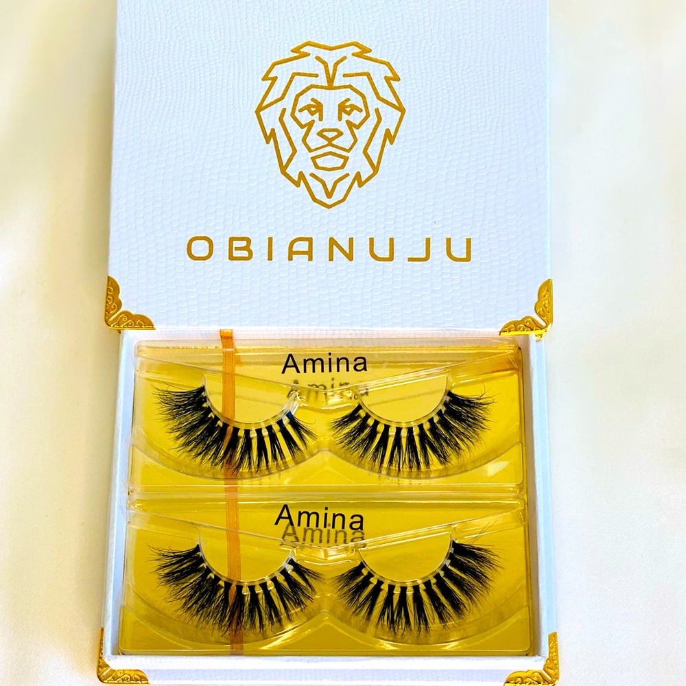 Luxury Mink Lashes “Amina” by OBIANUJU Beverly Hills